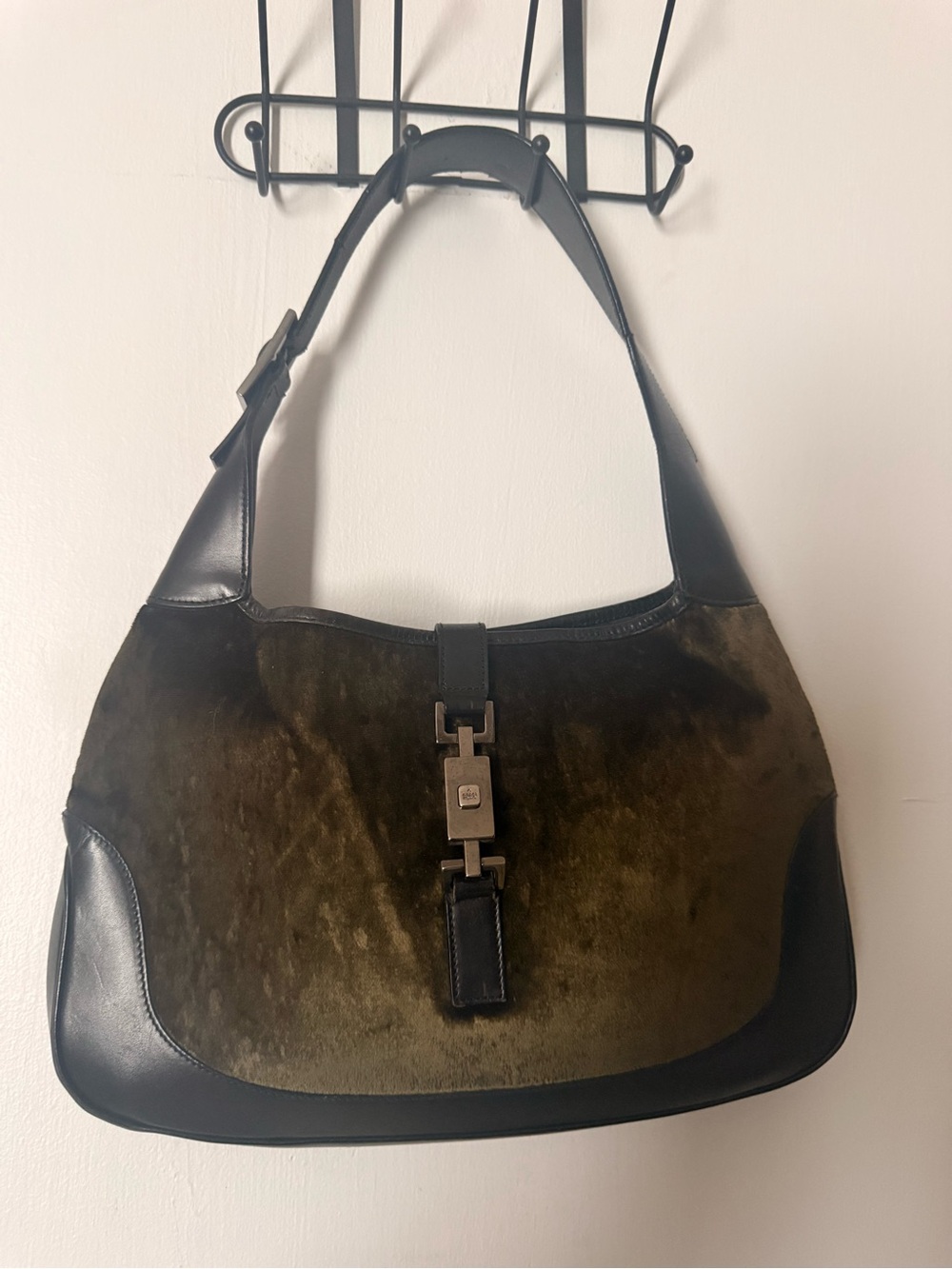 Authentic Vintage Gucci Velvet Jackie O Hobo